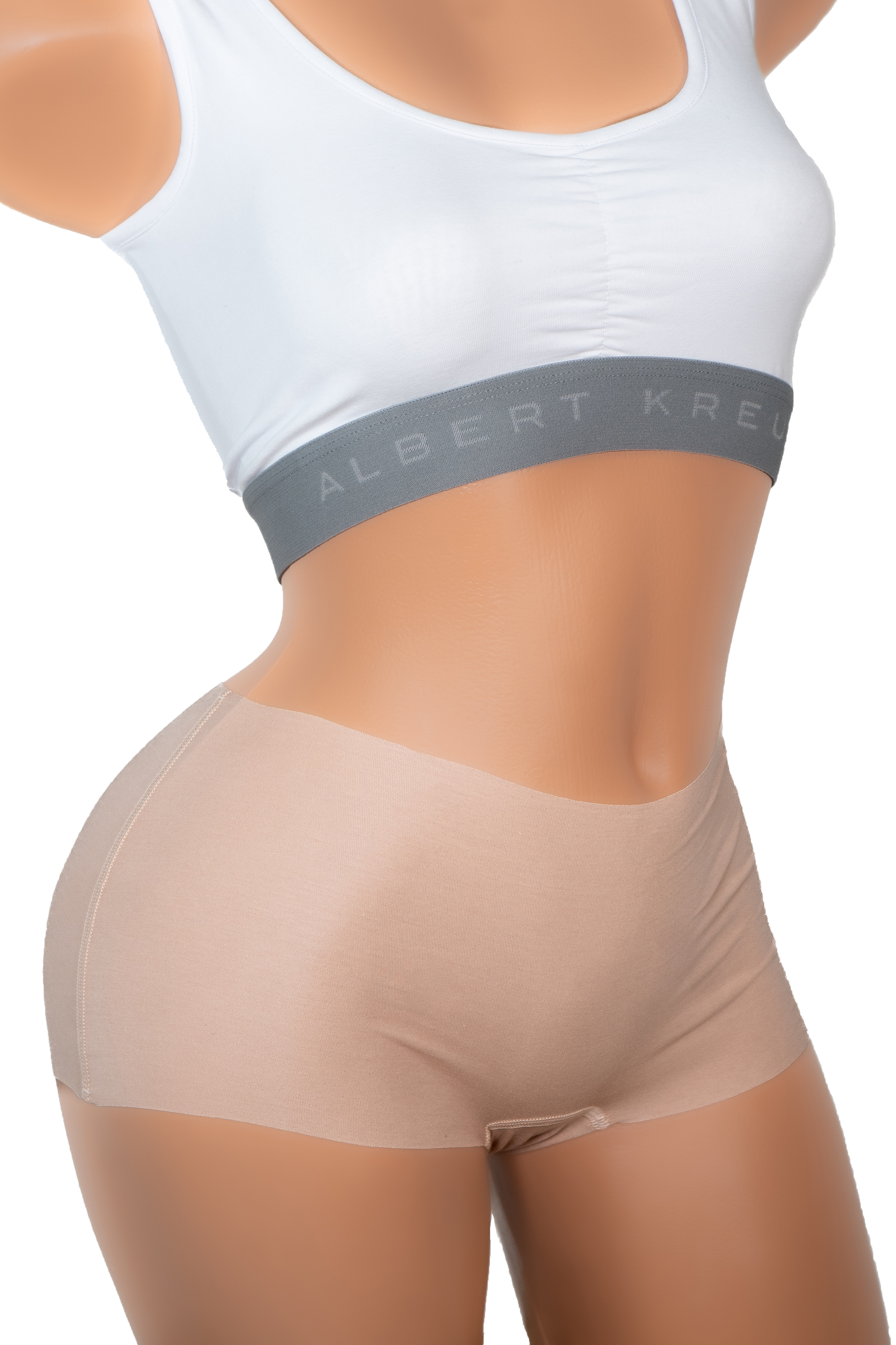 ALBERT KREUZ | 3er Pack Damen Baumwolle Clean Shorts unsichtbar nahtlos Panty Elastan Lasercut Cut